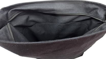 Sac à bandoulière artisanal black & white