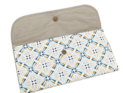 Pochette double "Arabesque" beige