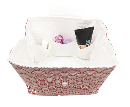 Trousse à grande ouverture rouge et blanche