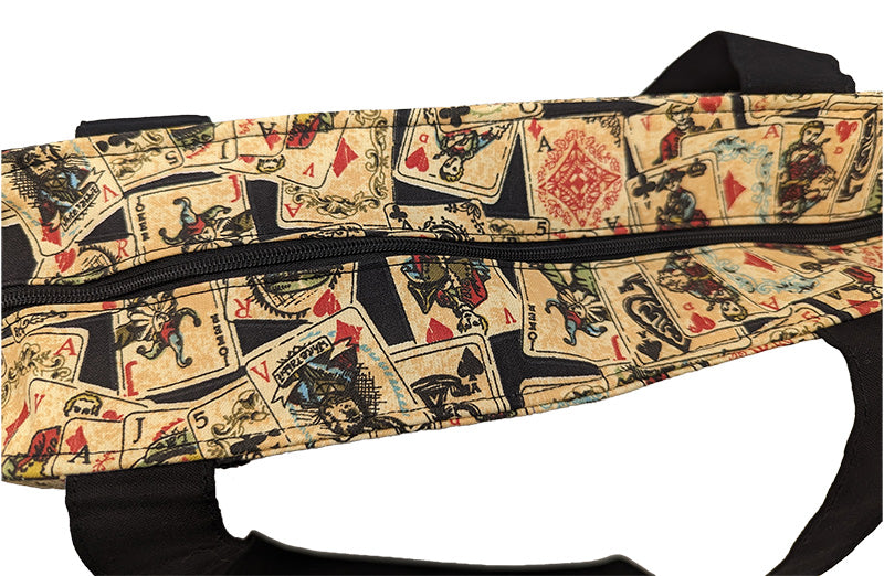 Sac bicolore zippé "Poker"