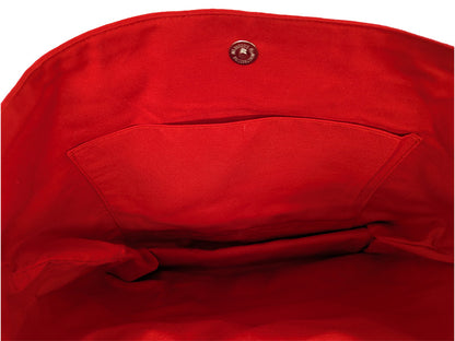 Sac bicolore pression aimantée "Red Sculls"