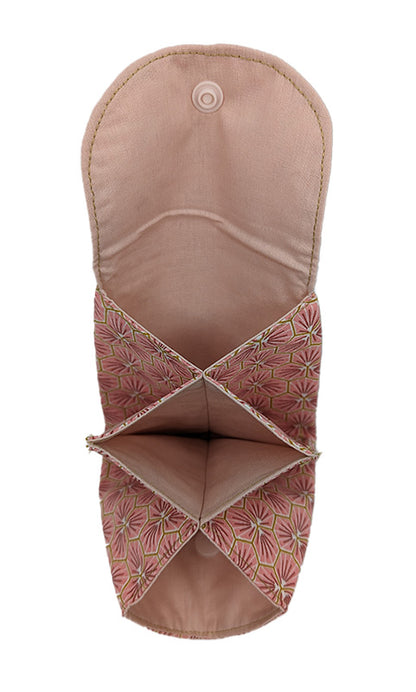 Porte-monnaie "Fleurs japonaises" rose