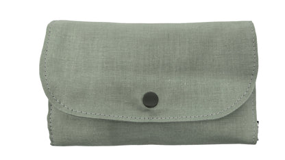 Sac pliable "Eventails gris-verts"