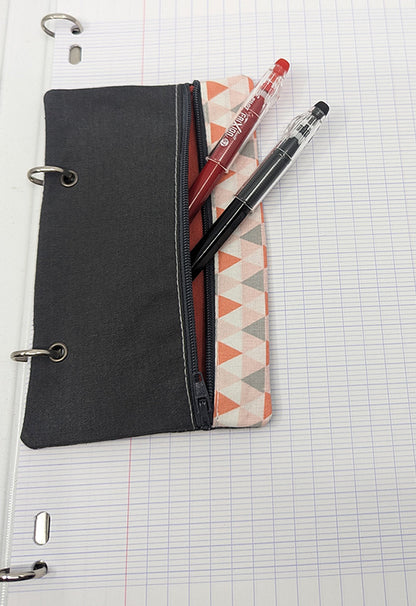 Trousse pour classeur "Triangles" anthracite