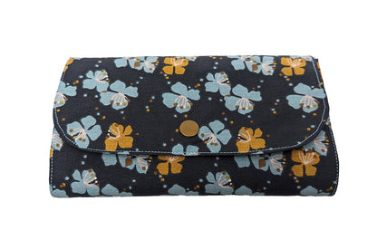 Sac pliable "Fleurs bleues"