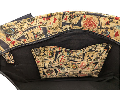 Sac bicolore zippé "Poker"