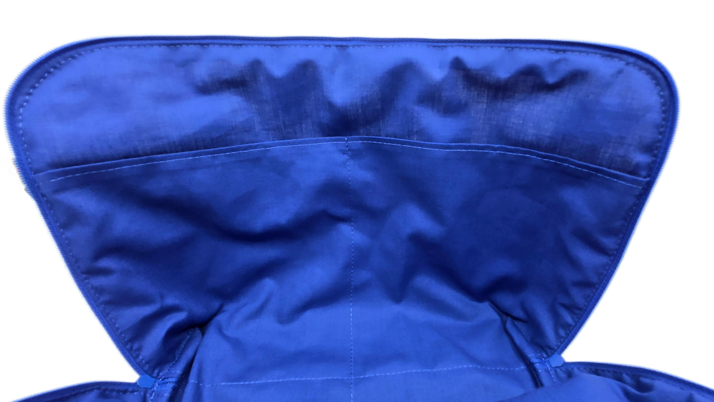 Maxi-trousse "Ginkgo" bleue et rouge
