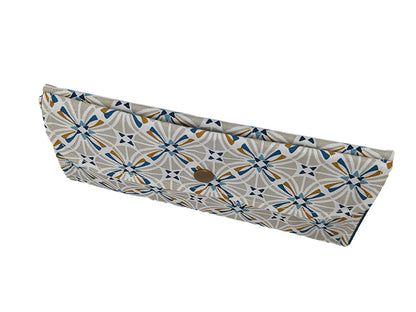 Pochette double "Arabesque" bleue