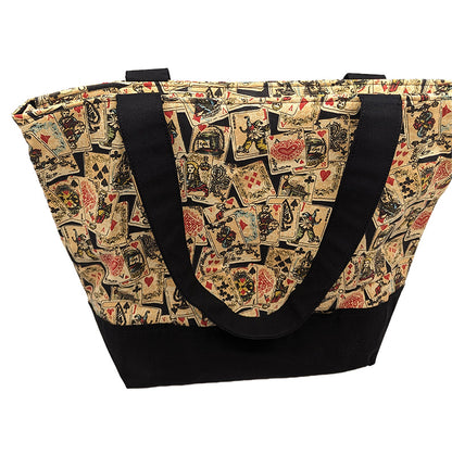 Sac bicolore zippé "Poker"