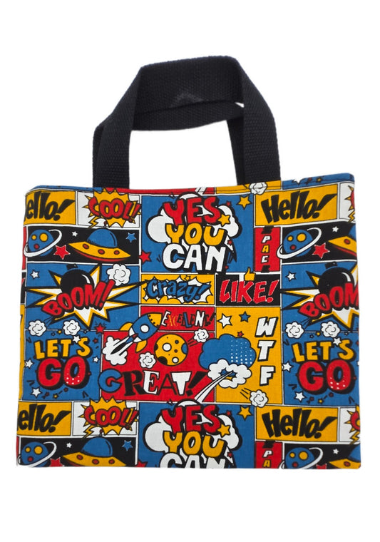 Mini tote bag "Comics"
