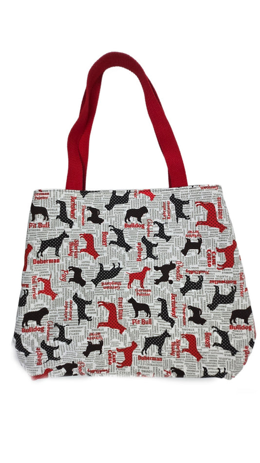 Sac à pressions "Toutous" rouges et noirs