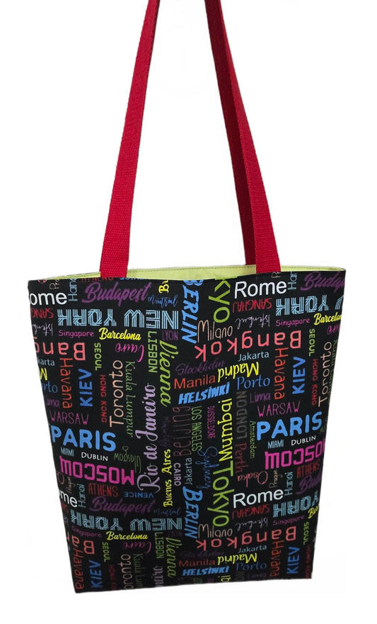 Tote bag "Villes colorées"