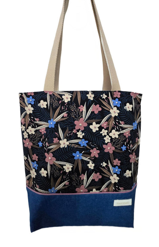 Tote bag "Fleurs romantiques"