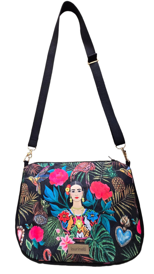 Sac à main artisanal en jacquard  "Frida"